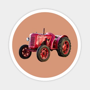 Red Cropmaster Tractor Magnet